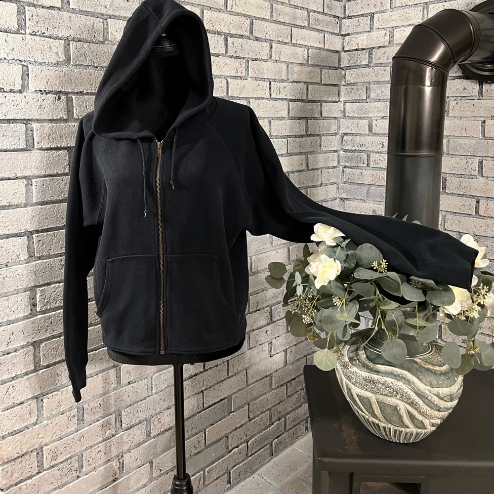 MODA INT’L  Ladies Zip Front Navy Hoodie